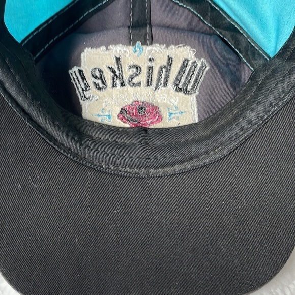 WHISKEY Drinking Cowgirl Embroidered Five Panel Velcro Back Hat - Picture 9 of 9